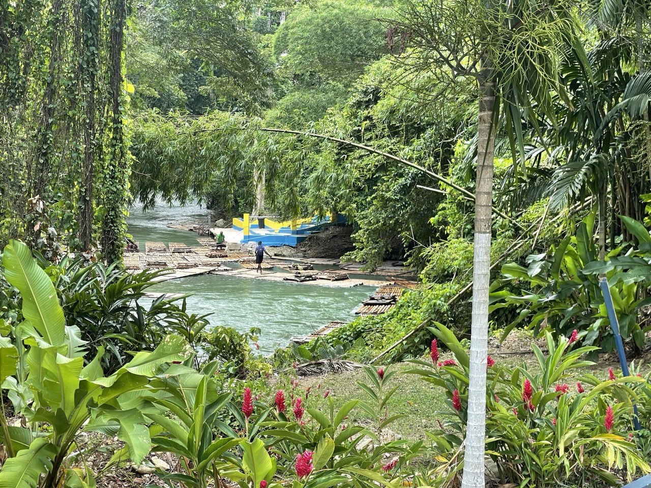 Martha Brae River bamboo rafting